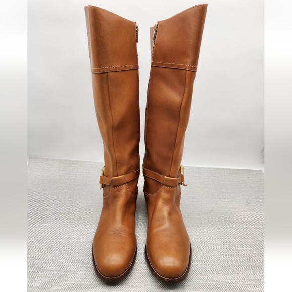 Sperry top sider sable size 7 M tan leather knee high riding boots waterproof - Picture 3 of 16